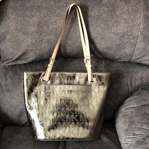 Michael kors metallic gold bag